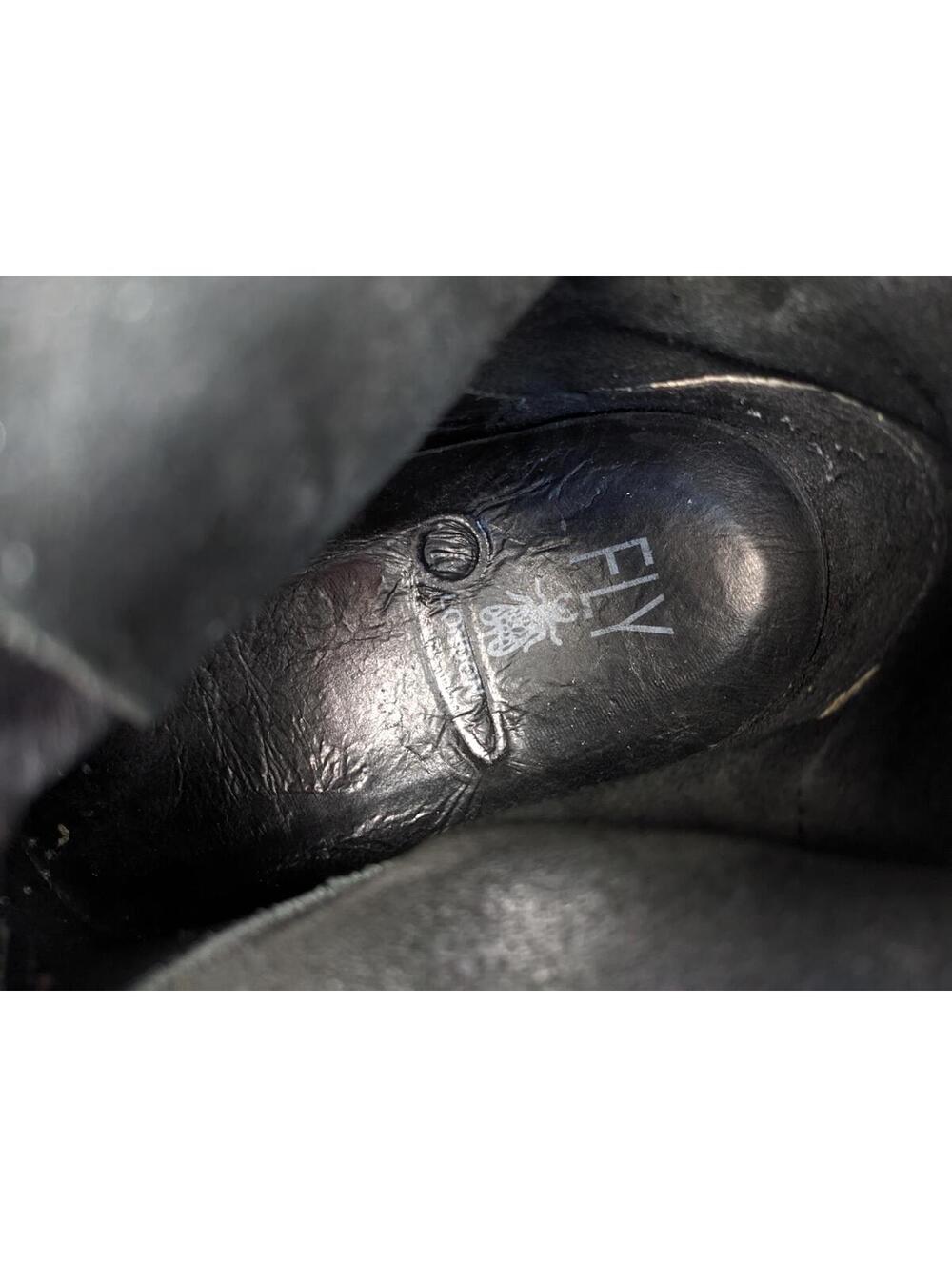 FLY LONDON distressed Leather Short SELI700 ENGINEER boot w oxblood/brown strap. - Picture 10 of 11